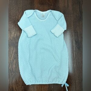 Cozy Light Blue Knit Sleep Sack